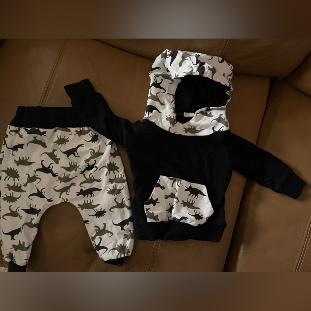 Baby boy two piece long sleeve/pants outfits (2 outfits)